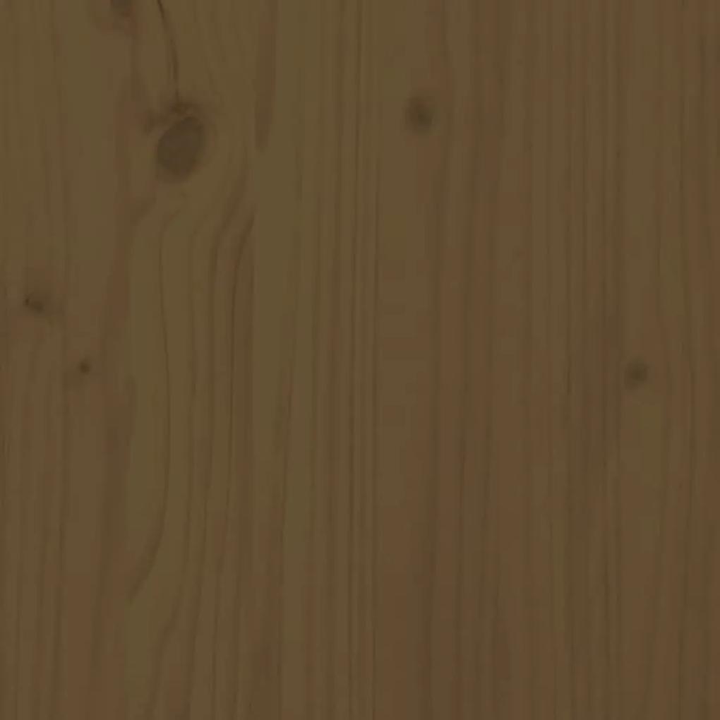 Tablie de pat, maro miere, 106x4x100 cm, lemn masiv de pin maro miere, 106 x 4 x 100 cm, 1