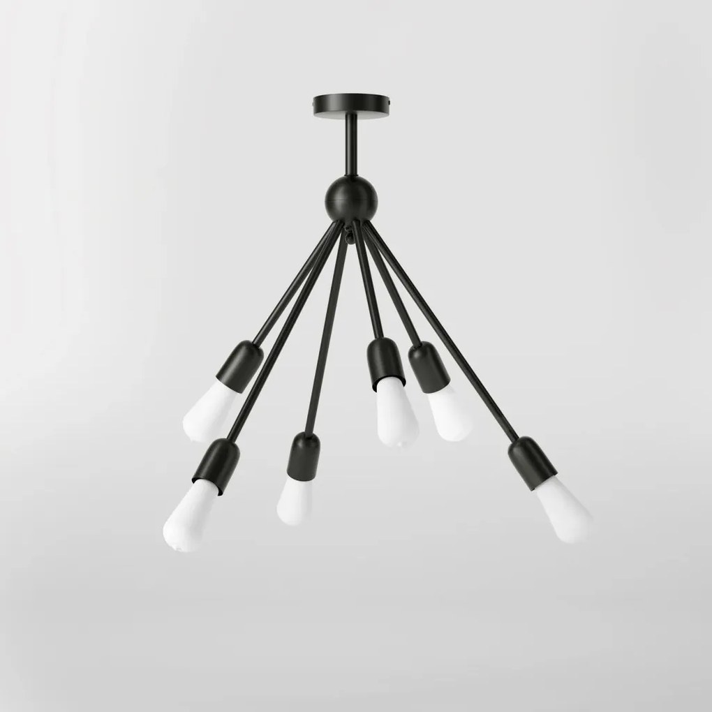 Lustra din alama cu 6 surse de lumina Sputnik