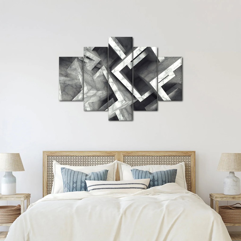 Tablou cu cuburi abstracte (150x105 cm)