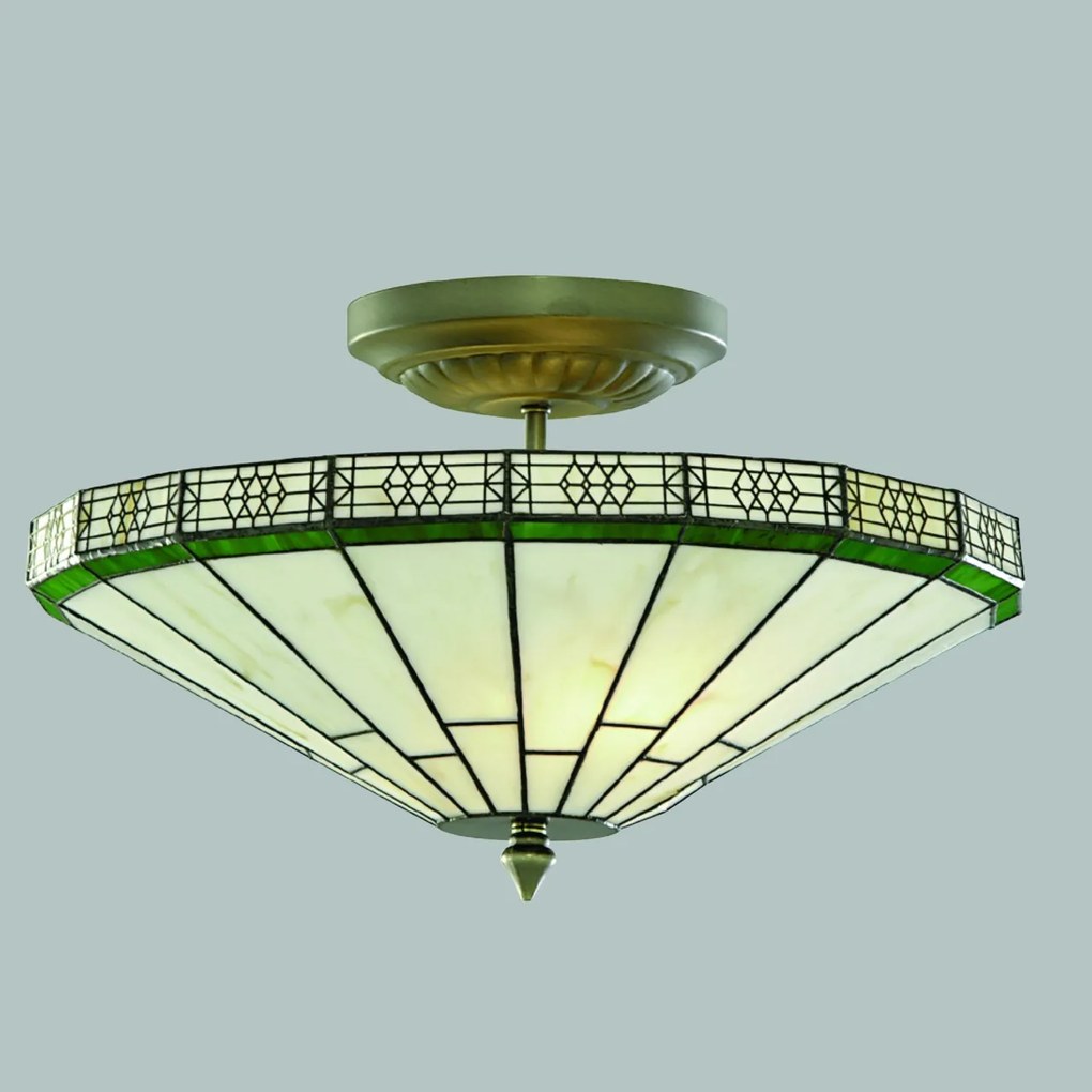 Lustra clasica sticla tiffany New York 2L 4417-17 SRT