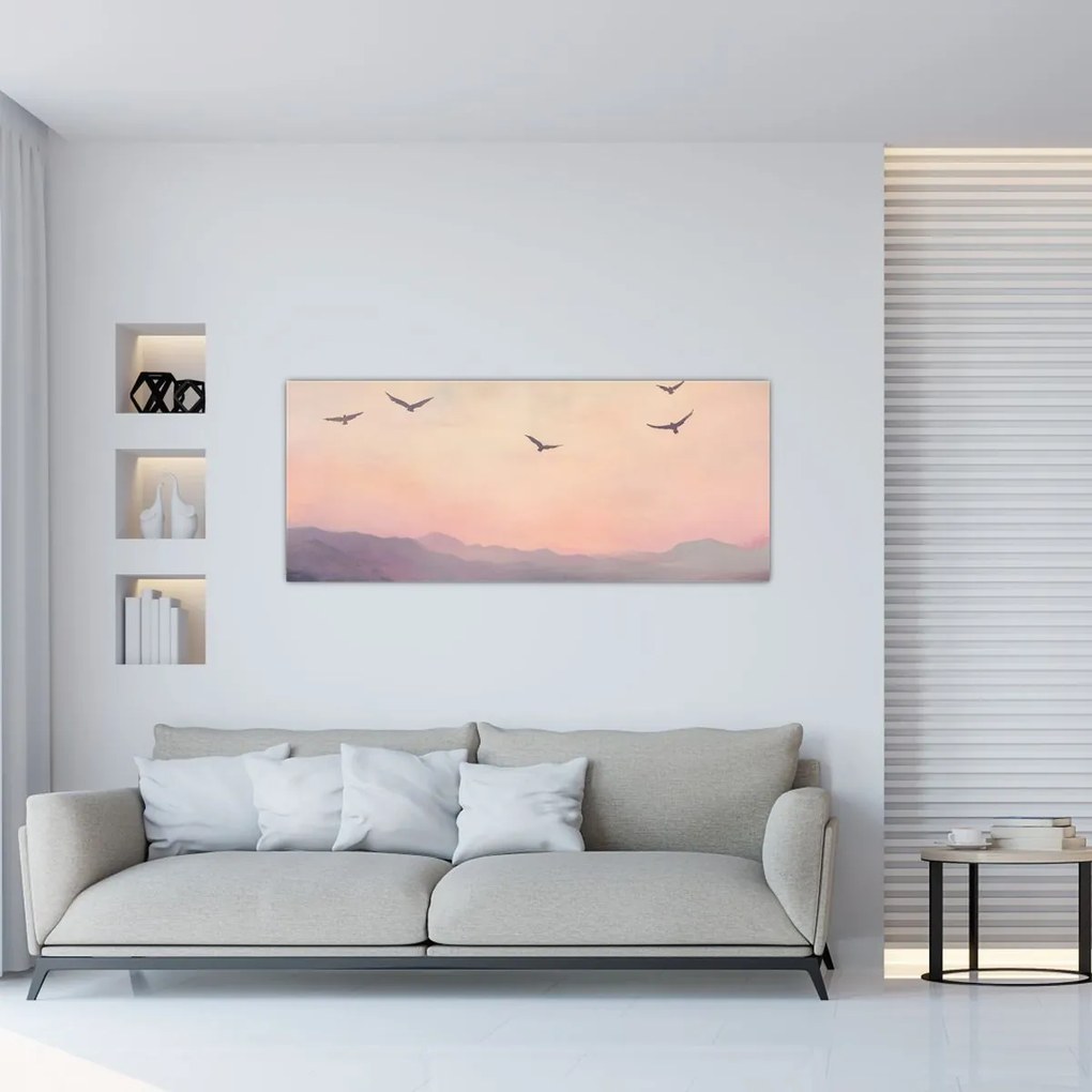 Tablou - Stol de păsări II. (120x50 cm)