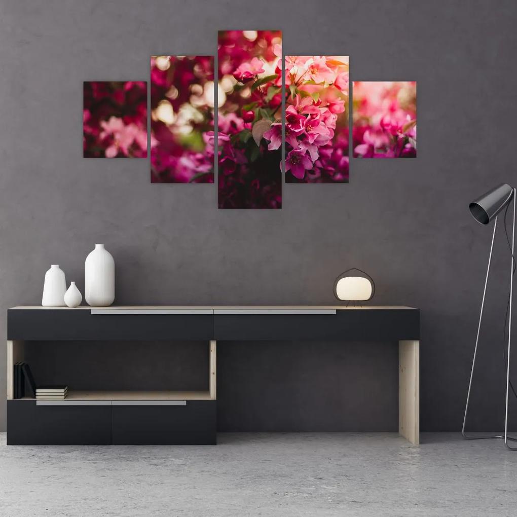 Tablou cu florile tufișului înflorit (125x70 cm), în 40 de alte dimensiuni noi