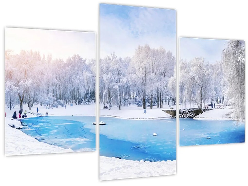Tablou - Lac de gheață (90x60 cm)