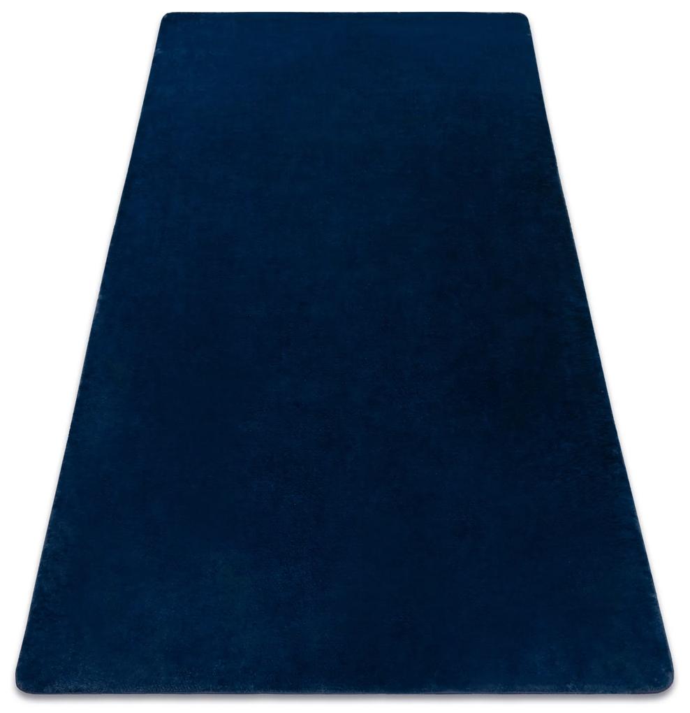 Covor modern de spălat POSH shaggy albastru inchis, antiderapant, gros