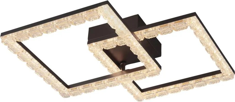 JUST LIGHT. 14732-18 - Plafonieră LED GLITRA LED/17,5W/230V neagră