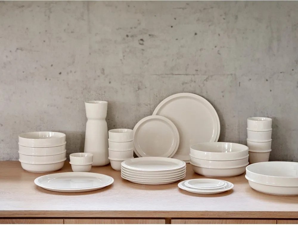 Bol mic crem pentru servire din porțelan 1,4 l Eau – Zone