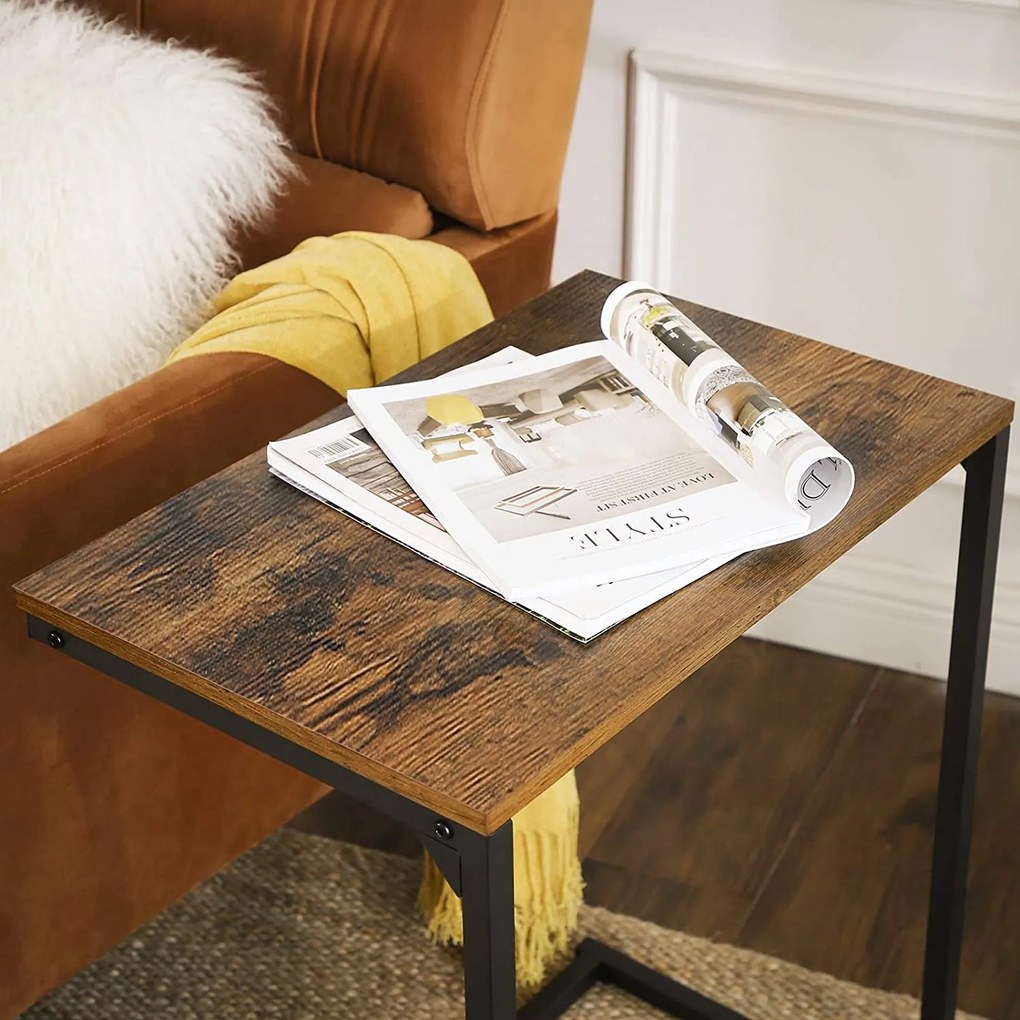 Masuta TAYLOR 55x35 cm, maro rustic