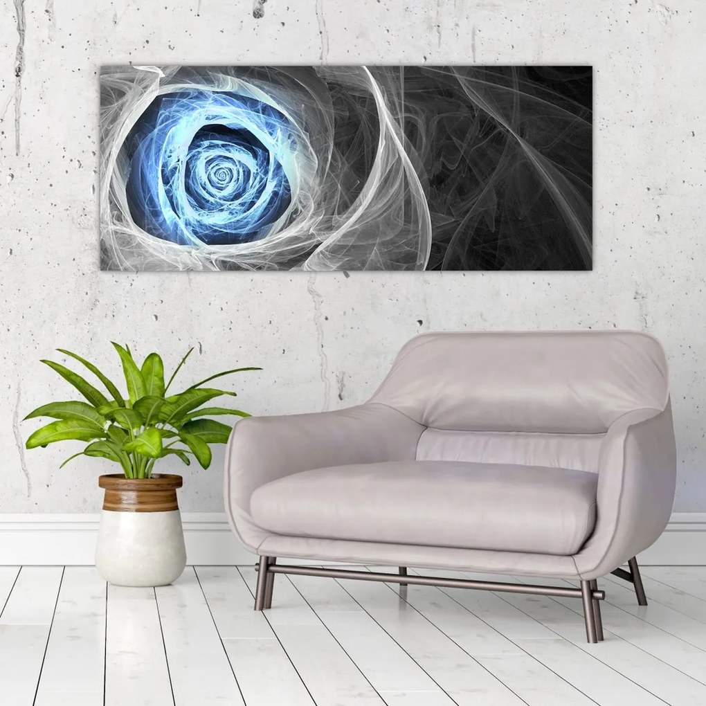 Tablou - Abstract Rose Blue (120x50 cm)