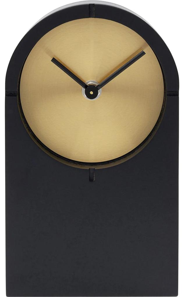 Ceas ceas de masa Click 12x20 cm negru-auriu