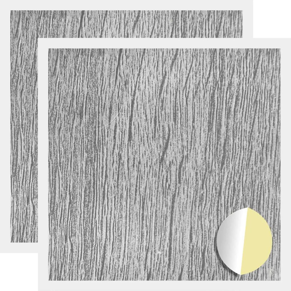 vidaXL Copertă autocolantă pentru șuruburi 2 pcs Gri Sonoma