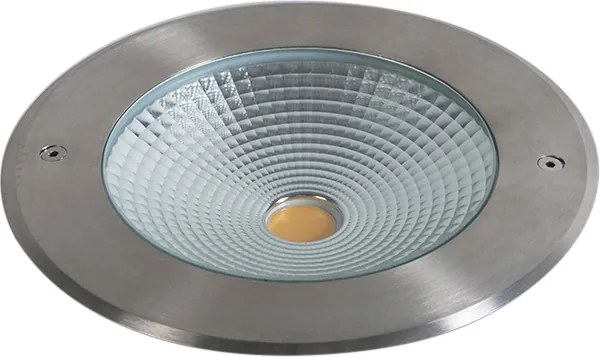 Set de 2 spoturi moderne de sol din oțel, inclusiv LED 20W - Bridge