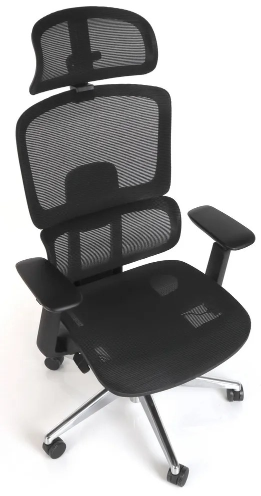 Scaun de birou Lustro, negru