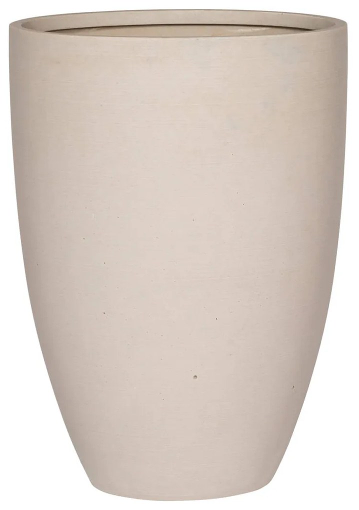 Jardiniera Ben, culoare alb natural, dimensiuni multiple - PotteryPots Mărime: L - v. 55 cm, ⌀ 40 cm