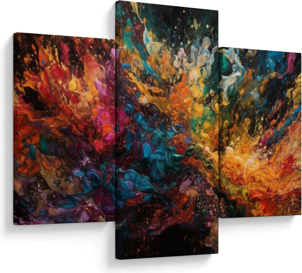 Tablou - Abstracția culorilor II. (90x60 cm)