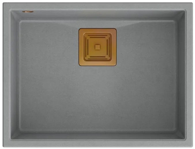 Chiuveta din granit DAVID 50 gri metalic