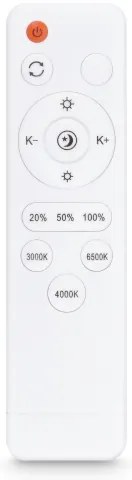 Plafonieră LED dimabilă Brilagi ESTELA LED/36W/230V 3000-6500K ø 30 cm alb + telecomandă