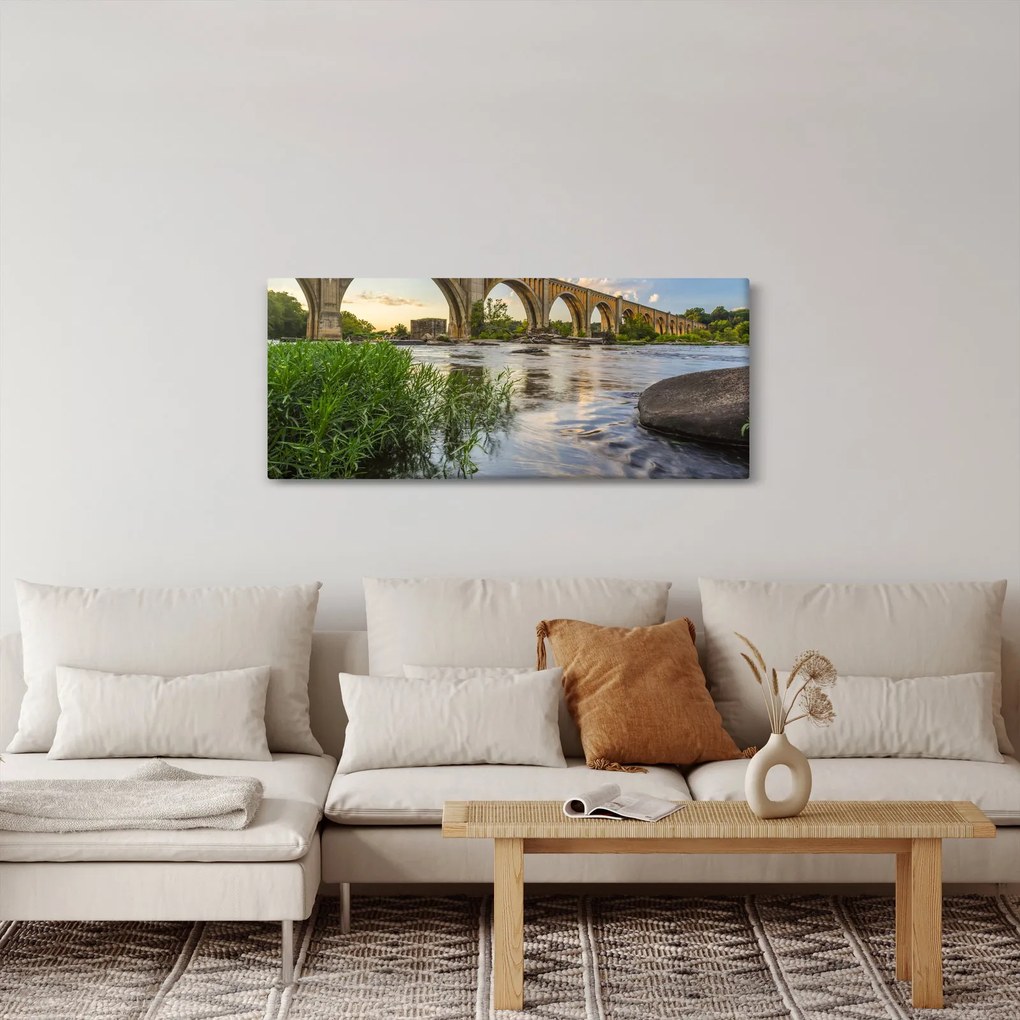 Tablou - Podul de cale ferată Richmond (120x50 cm)