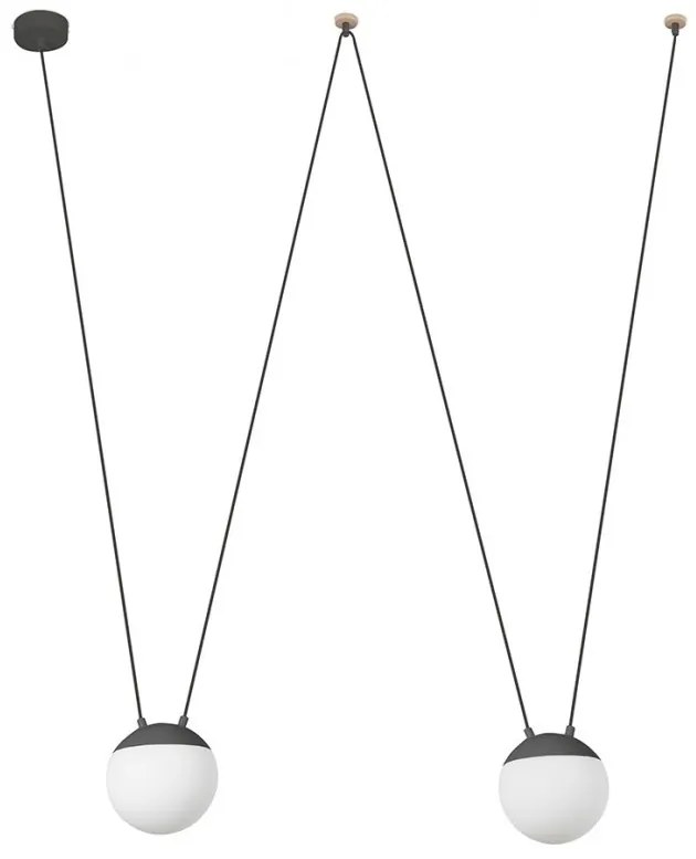 Lustra / Pendul MINE SPACE Dark grey suspension PC 2L