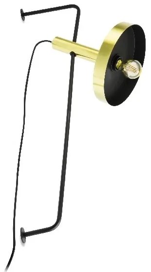 Lampa de perete design modern WHIZZ auriu/negru