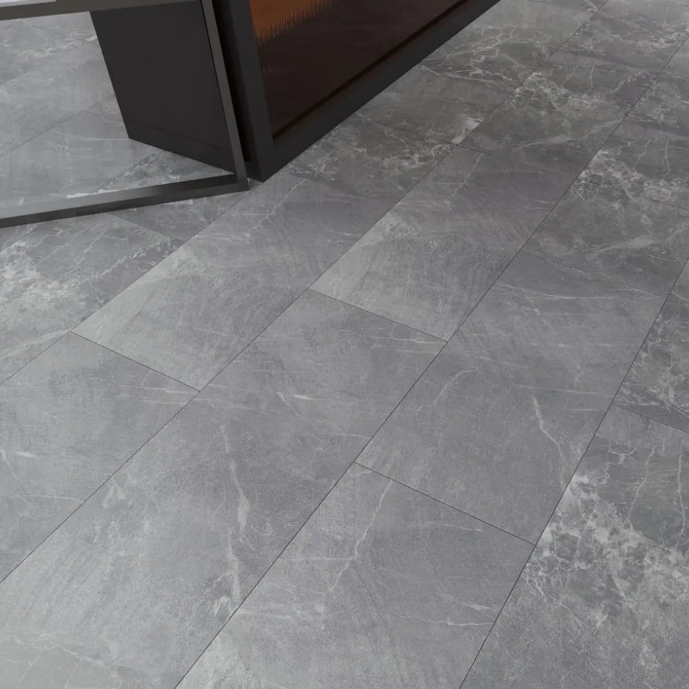 Leziter Fjord Marmură modelată gri închis Vinil SPC pardoseală