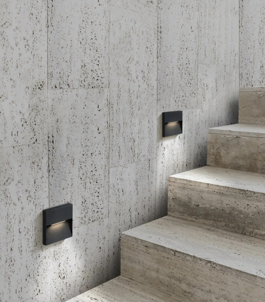 Aplica LED de exterior ambientala IP54 CASORIA ROUND gri