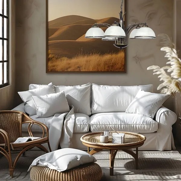 Lustră pe lanț KORFU 5xE27/60W/230V