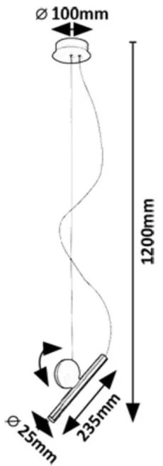 Lustra/Pendul LED stil minimalist Alaric