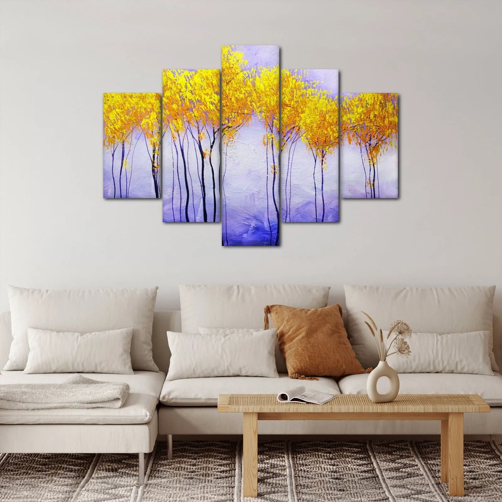 Tablou - Copaci galbeni (150x105 cm)