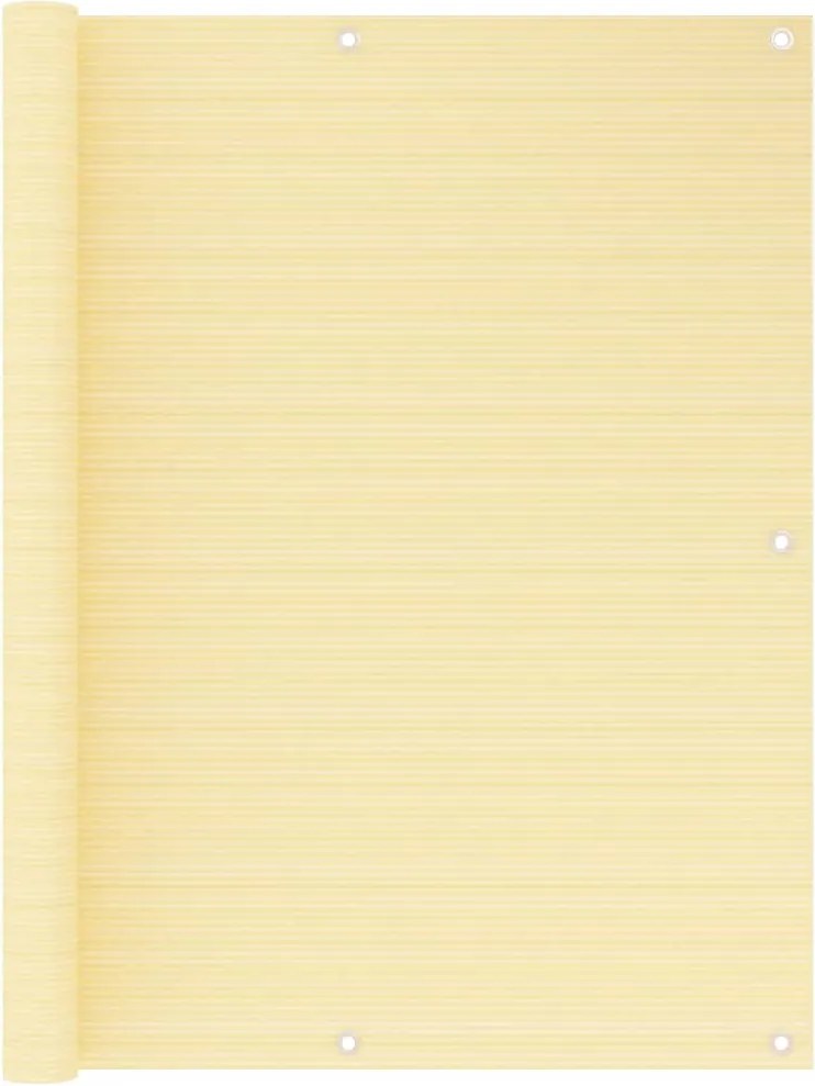 vidaXL Paravan de balcon, bej, 120x500 cm, HDPE