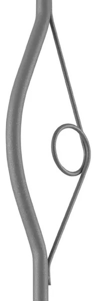 Lustră pe tijă RETRO 1xE27/60W/230V argintiu