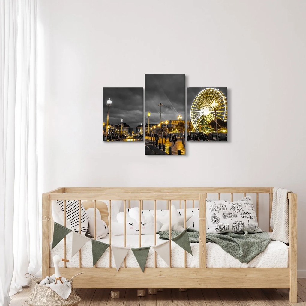 Tablou carusel în amurg (90x60 cm)