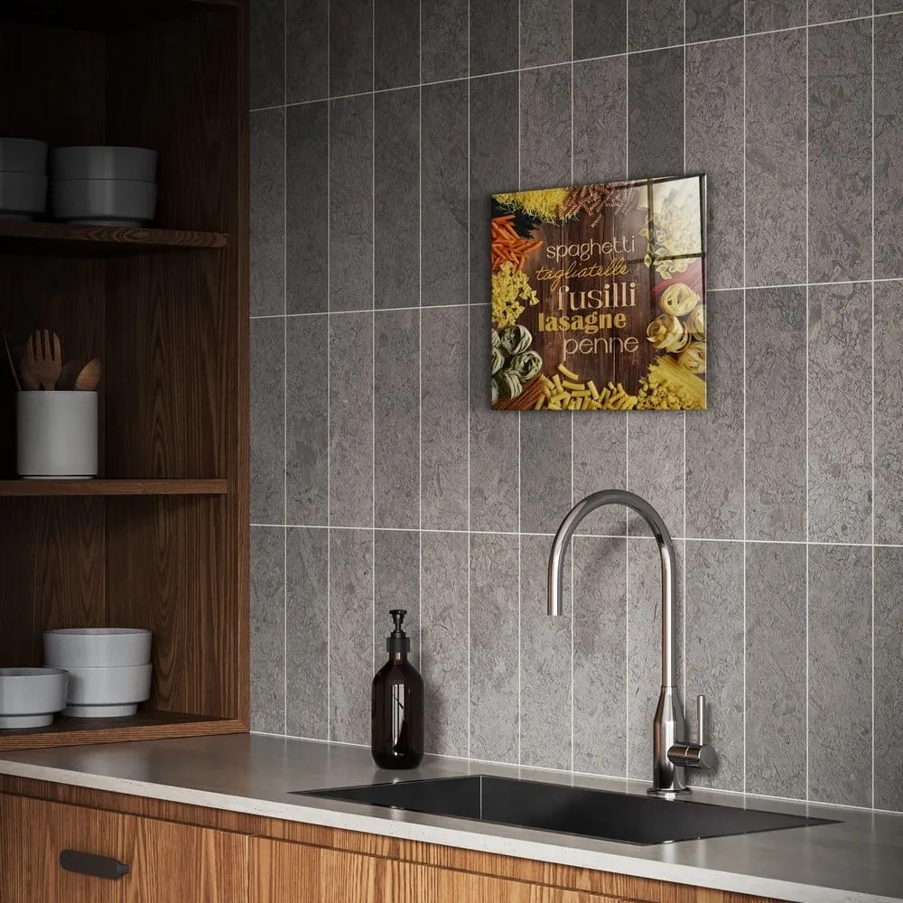 Tablou din sticlă 30x30 cm Pasta – Styler