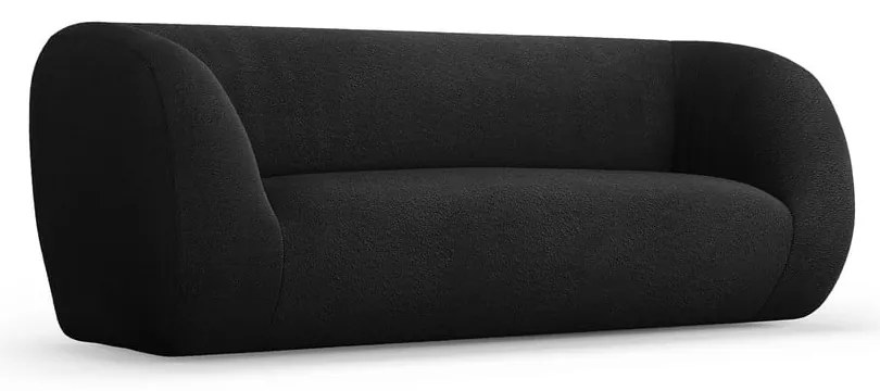 Canapea gri închis cu tapițerie din stofă bouclé 210 cm Essen – Cosmopolitan Design