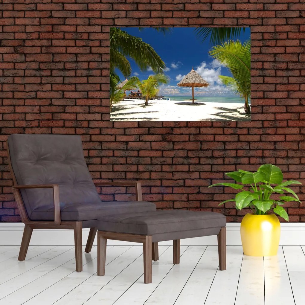 Tablou - Plajă cu nisip alb (90x60 cm)