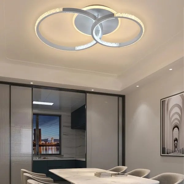 Lustră LED dimabilă aplicată LED/55W/230V 3000-6500K + telecomandă