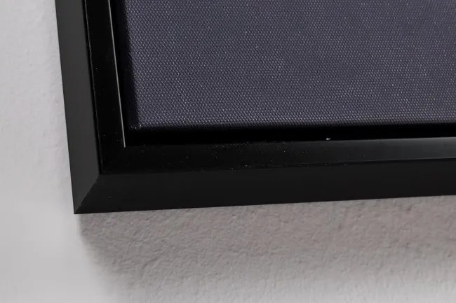 Tablou decorativ gri/auriu din lemn de Pin si panza, 102,6x4,3x142,6 cm, Bold Light Bizzotto