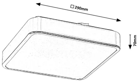 Rabalux - Plafonieră LED RGB dimabilă pentru baie LED/22W/230V IP44 + telecomandă