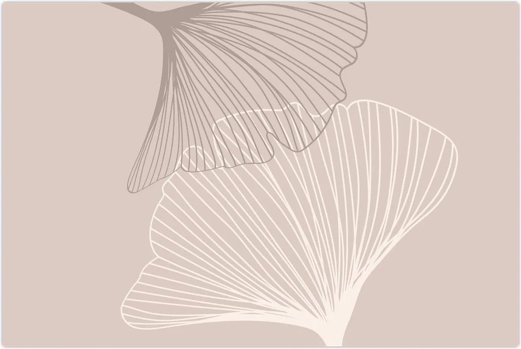 Tablou - Frunze bej N⁰2 (90x60 cm)