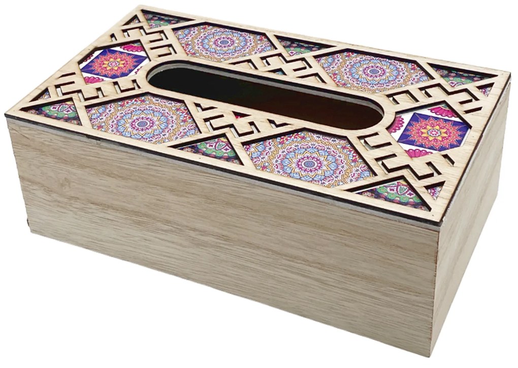 Cutie pentru servetele MAROCCO, Mov, 24x14x10cm