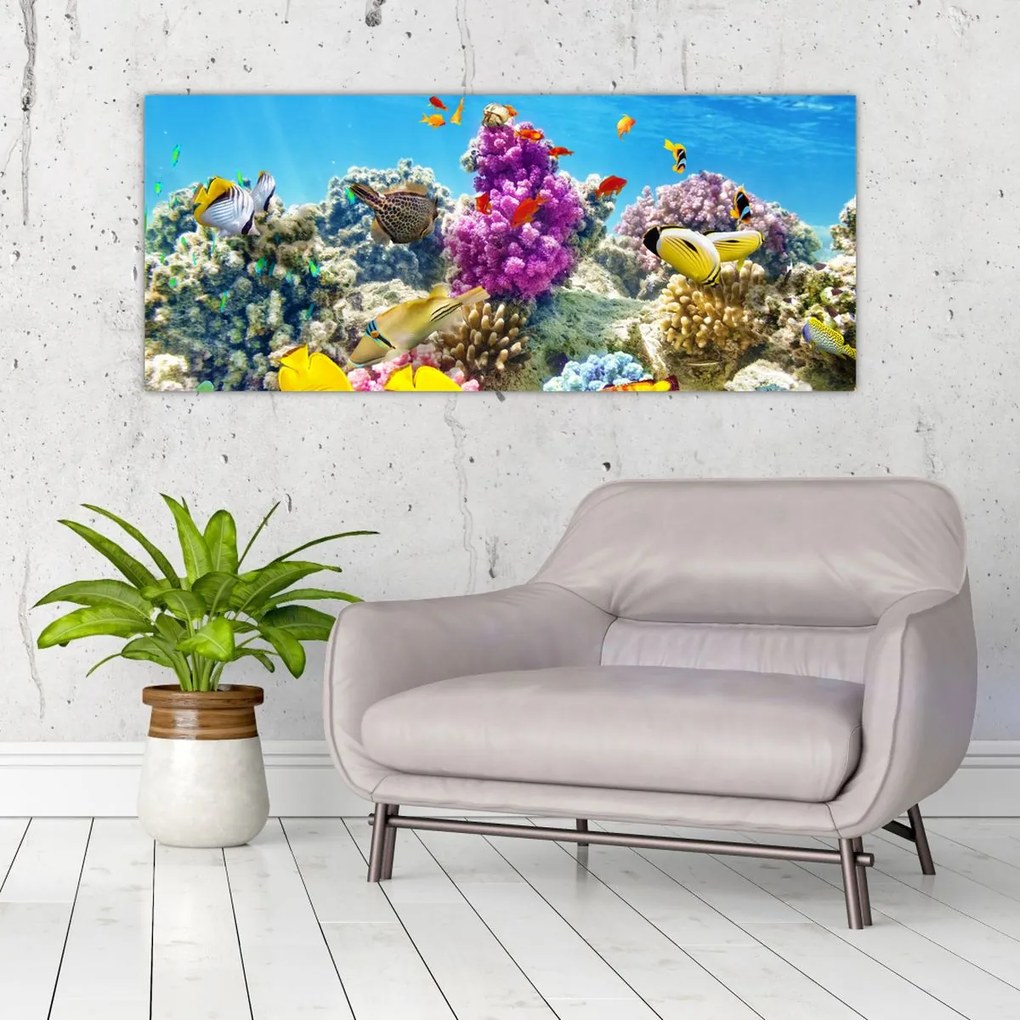 Tablou - Lumea mării (120x50 cm)