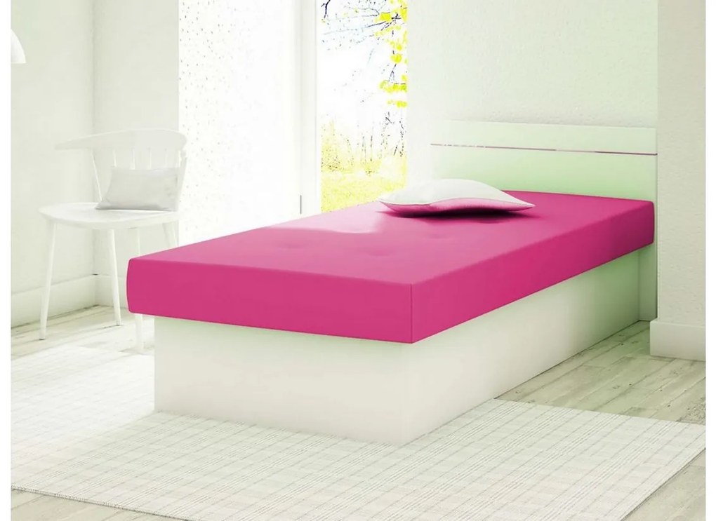 Supermobel Canapea BERTA, 190x80x38, suedine 24/alb