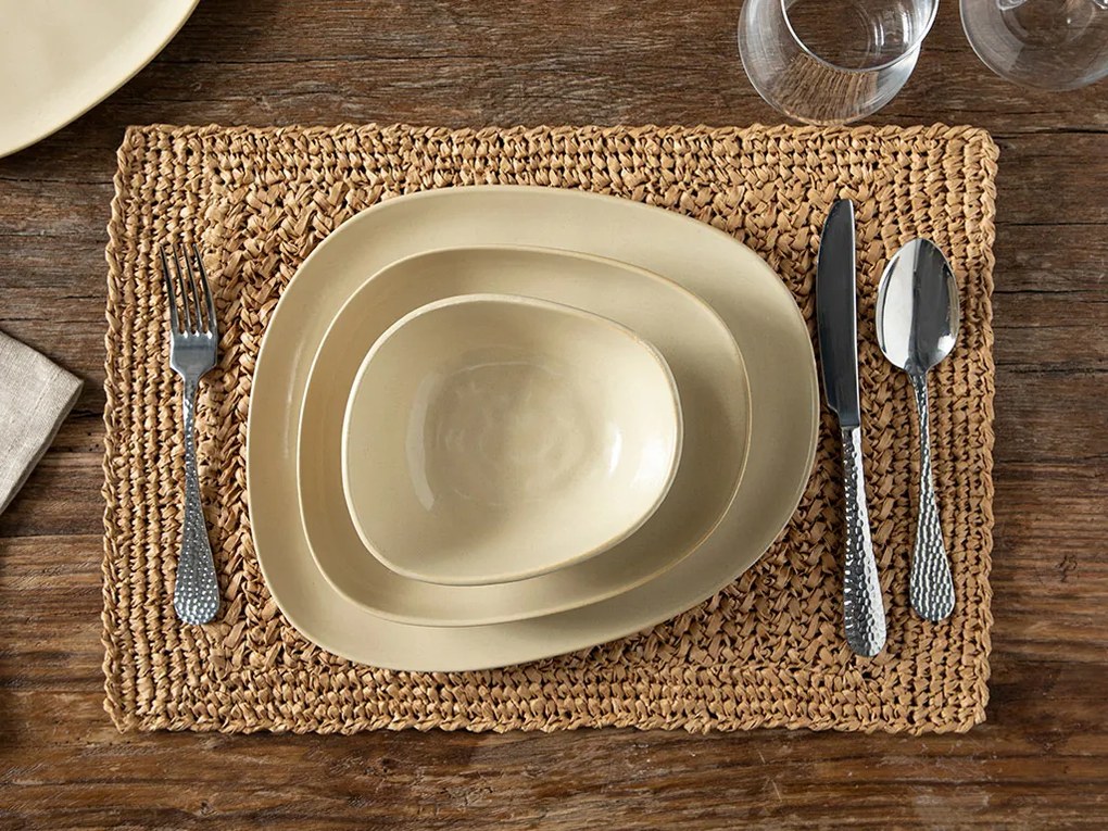 Ceramică Pentru 6 Persoane Set Tacâm Pentru Ma Crem.