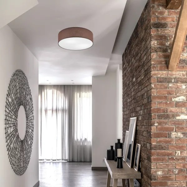 Plafonieră SIRJA DOUBLE 4xE27/15W/230V d. 45 cm maro