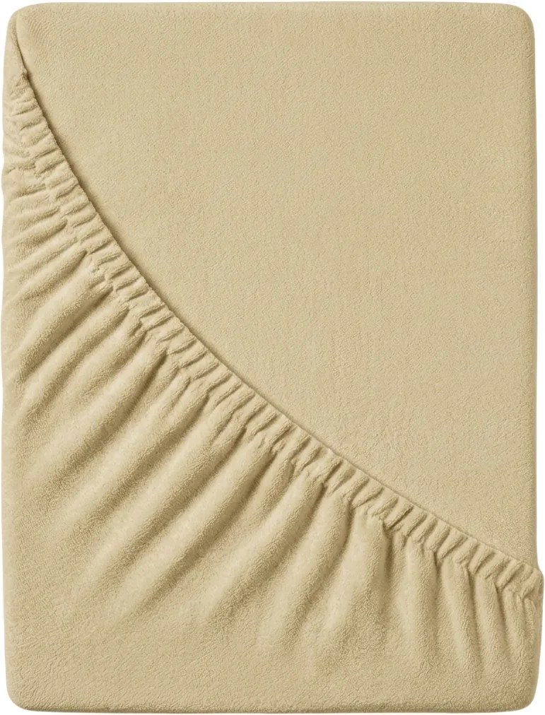 Cearsaf Frotir cu elastic EXCLUSIVE 200 x 220 cm crem