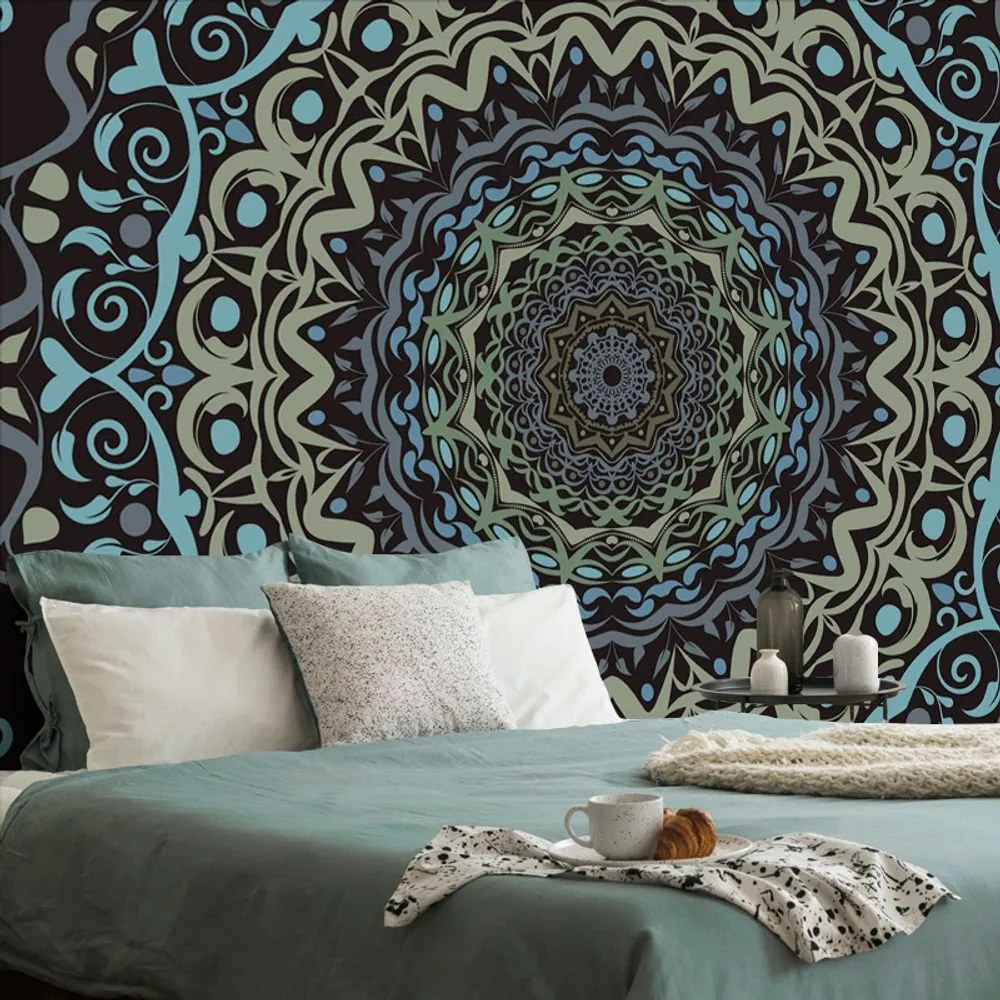 Tapet autoadeziv Mandala abstractă în stil vintage