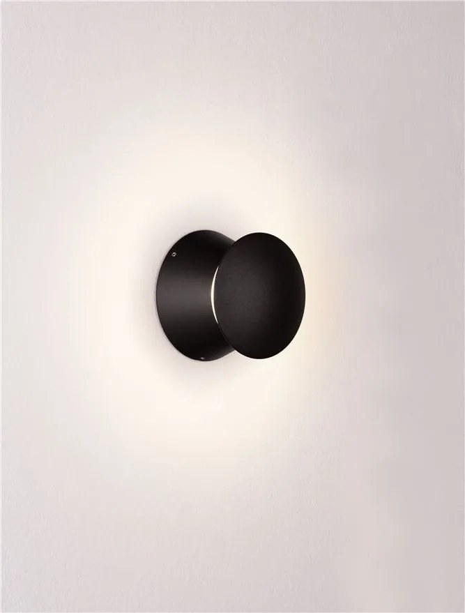 Mini Aplica perete exterior, Protectie IP65, RAY negru