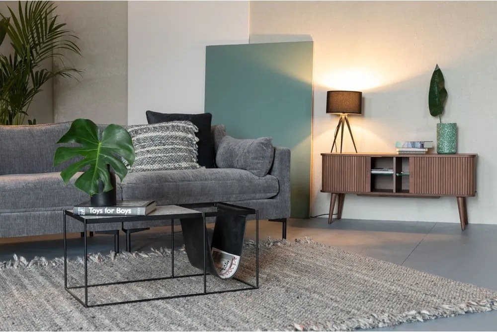 Comodă cu uși glisante Zuiver Barbier, maro