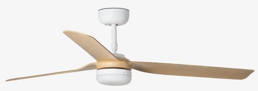 Lustra cu Ventilator si telecomanda PUNT M LED alb/artar