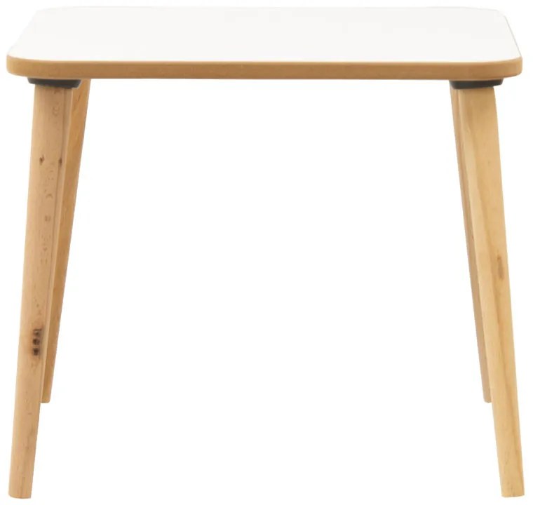 Masa copii Jerry alb - culoare lemn natural 50x50x43cm