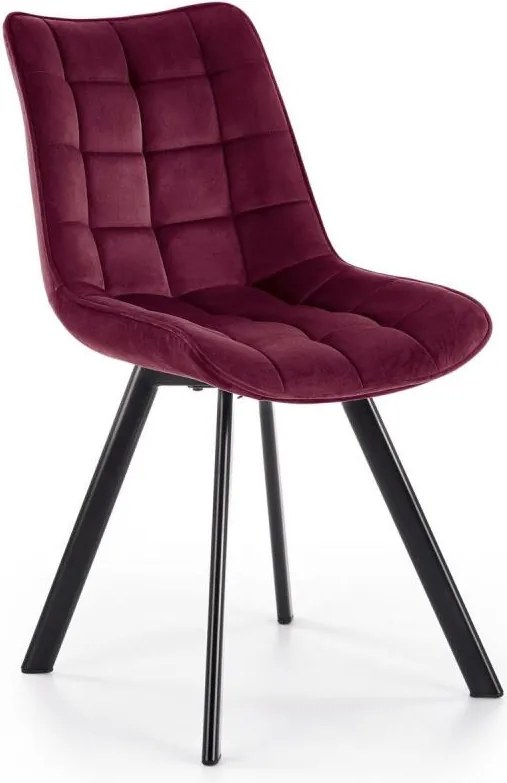 Scaun de dining COMORO, roșu închis, 1 buc.